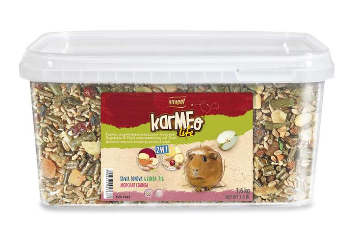 Vitapol Karmeo Life 2w1 owocowo-warzywna dla świnki morskiej 1,6kg