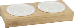 Trixie Miski na stojaku dla psa/kota 2x0,25l/12cm/30x5x14cm
