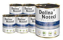 Dolina Noteci Premium Bogata w Dorsza z Brokułami 6x800g