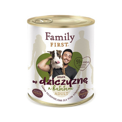 Family First z dziczyzną i batatami 800g