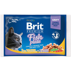 Brit Premium Adult Fish Plate 4x100g