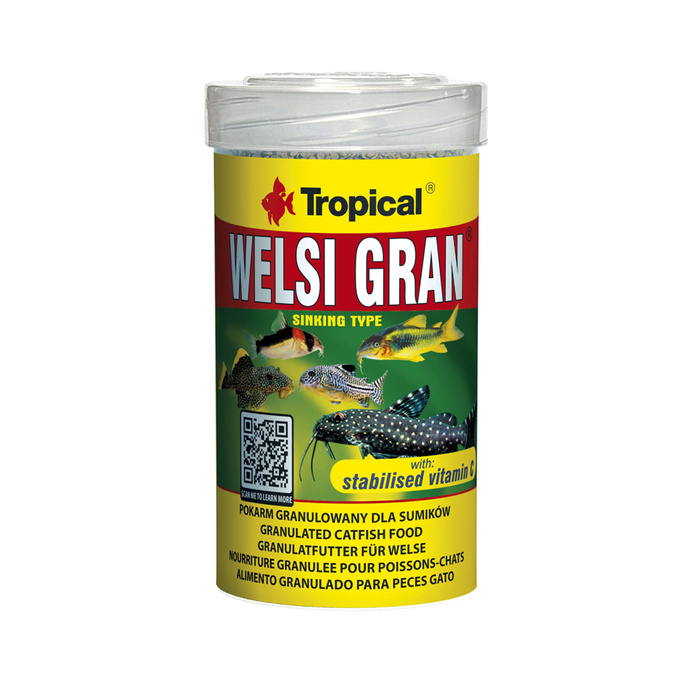 Tropical Welsi Gran Pokarm granulowany dla ryb dennych 100ml/65g