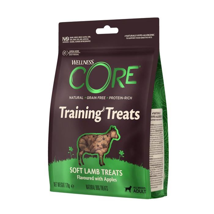 Wellness Core Treats jagnięcina i jabłko 170g