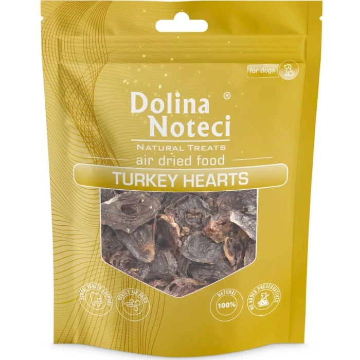 Dolina Noteci Natural Treats Serca z indyka przysmak dla psa 150g