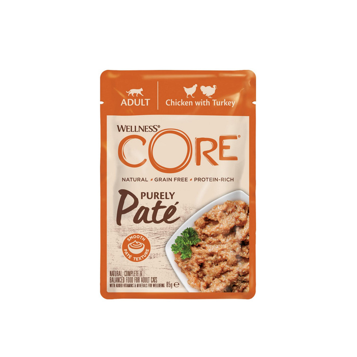 Wellness Core Purely Pate k.mokra d.kota kurcz./indyk 85g sasz. 8szt/DISPLAY