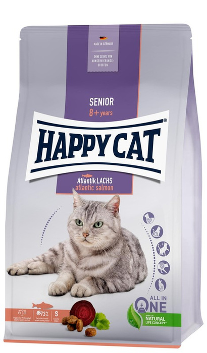 HappyCat Senior z łososiem atlantyckim 1,3kg