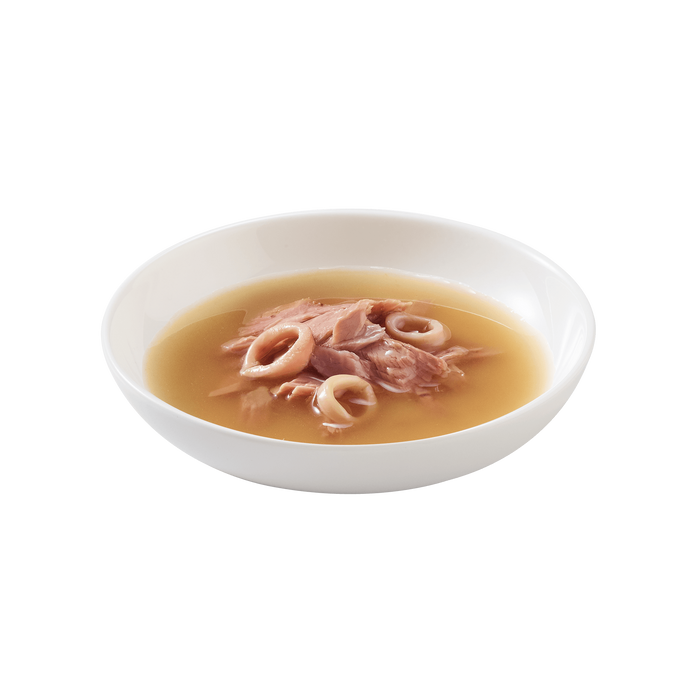 Schesir Soup dla kota zupa tuńczyk z kalmarami 40g saszetka