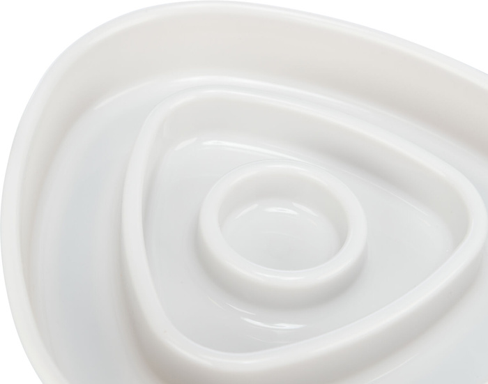Trixie Miska Slow Feeding szara plastik/TPR 0,35 l/15x15cm spowalniająca jedzenie