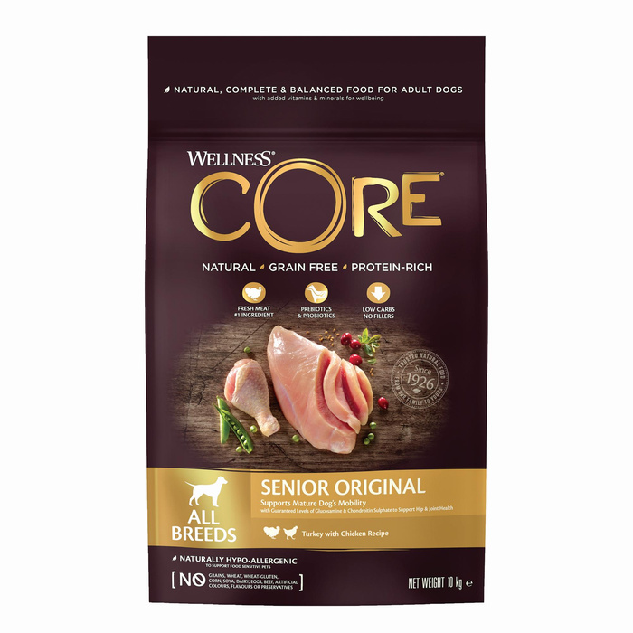 Wellness Core Senior dla starszych psów indyk kurczak 10kg