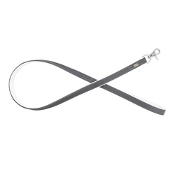 Barry King Smycz skórzana 20mm x 100cm szary/biały