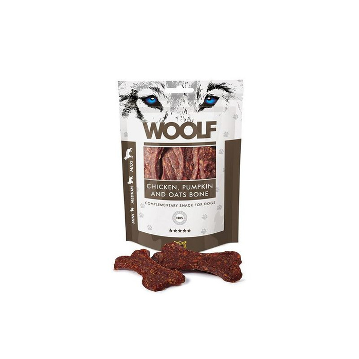 Woolf Chicken Pumpkin and Oats Bone 100g