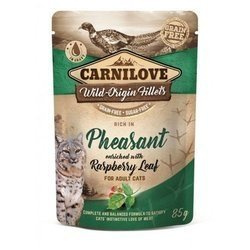 Carnilove Cat Pouch Pheasant&Rasberry Leaves z bażantem 85g