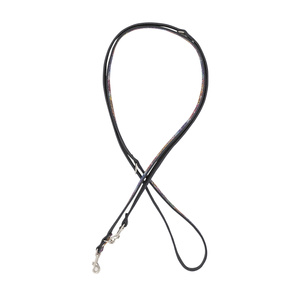 Barry King Smycz regulowana dla psa skórzana Kwiaty XS-S 12mm/200cm