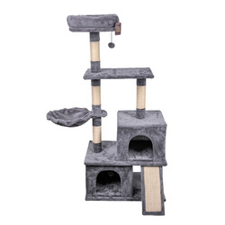 Barry King Drapak dla kota z domkiem 135cm szary