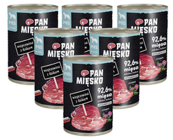 Pan Mięsko Adult wieprzowina z dzikiem 6x400g