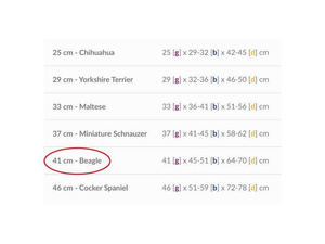 amiplay Kurtka Puchowa Bronx 41 cm Beagle moro