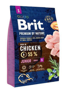 Brit Premium by Nature Junior S Kurczak 3kg sucha karma