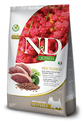 Farmina N&D Quinoa Dog kaczka, brokuł i szparagi 800g