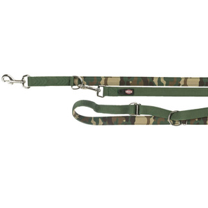 Trixie Smycz regulowana Premium podbita neoprenem L-XL: 2m/25mm kamuflaż/leśny
