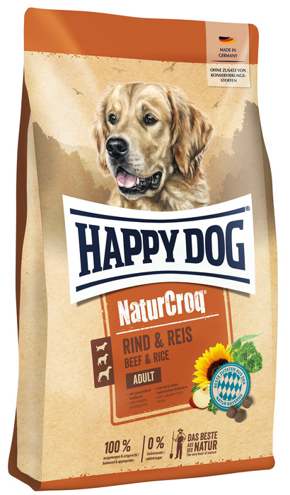 Happy Dog NaturCroq wołowina/ryż 11kg