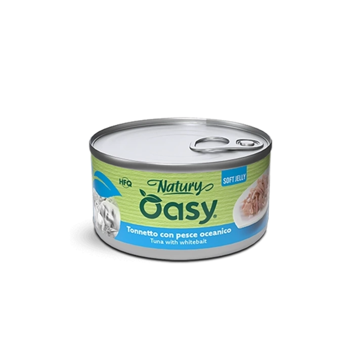 OASY Natury Soft Jelly - Tuńczyk z młodymi sardynkami 150g