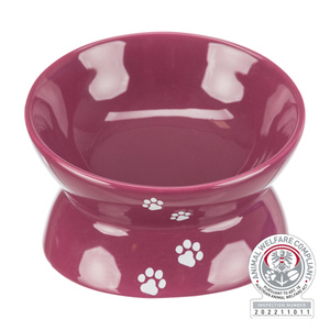 Trixie Miska dla kota purpurowa ceramiczna 0,15l/13cm podwyższana
