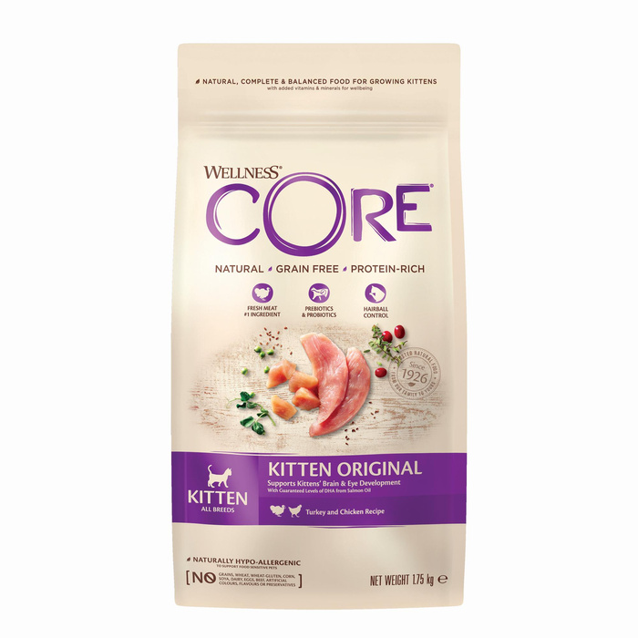 Wellness Core Kitten k.sucha dla kociąt indyk/kurcz. 1,75kg