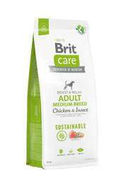 Brit Care Dog Sustainable Adult Medium Breed z kurczakiem i owadami 12kg