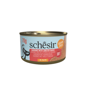 Schesir Cat Can Grill dla kota pasta z sardynek w sosie z homara 70g puszka