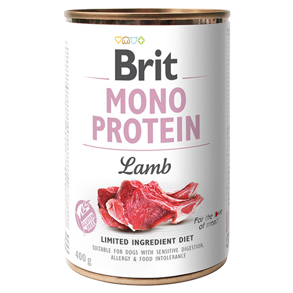 Brit Mono Protein Mokra karma z jagnięciną 400g