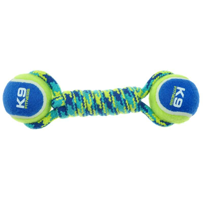 Zeus K9 Fitness hantel sznurowy z dwoma piłkami 23cm