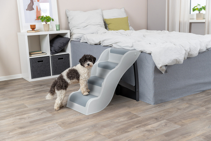 Trixie Schody dla psa/kota jasnoszare 38,5x60x79 cm do 90 kg