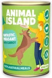 Animal Island karma mokra dla psa bażant z marchewką 400g 