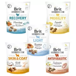 BRIT CARE dog functional snack 5x150g Mix Smaków