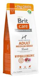 Brit Care Dog Hypoallergenic Adult Medium Breed z jagnięciną 12+2kg