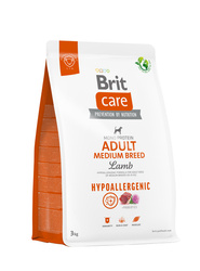 Brit Care Dog Hypoallergenic Adult Medium Breed z jagnięciną 3kg