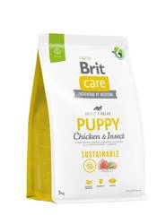 Brit Care Dog Sustainable Puppy z kurczakiem i owadami 3kg