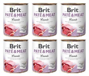 Brit Pate&Meat Lamb Jagnięcina 6x800g 