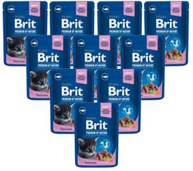 Brit Premium Pouches White Fish Kitten 24x100g