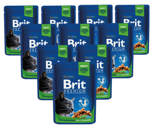 Brit Premium Sterilised kurczak w sosie 24x100g