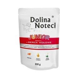 Dolina Noteci Premium Junior 300g Bogata w Serca Wołowe