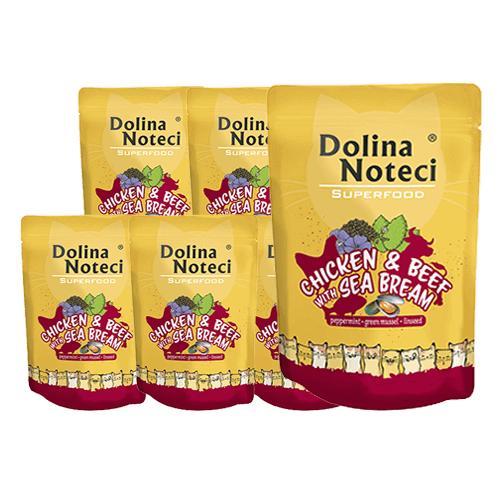 Dolina Noteci Superfood kurczak i wołowina z doradą 10x85g