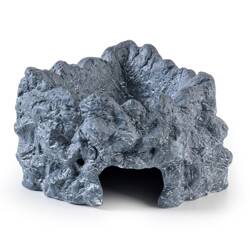 ExoTerra Wet Rock kryjówka z miską do terrarium ceramiczna M 18x13x9,5cm 130ml narożnikowa