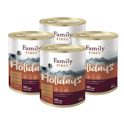 Family First Holidays z jagnięciną, wołowiną i ziemniakami  800g 3+1 Gratis