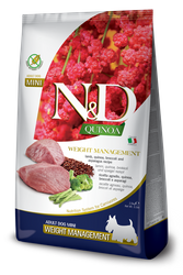 Farmina N&D Quinoa Dog Mini Weight Management jagnięcina 2,5kg