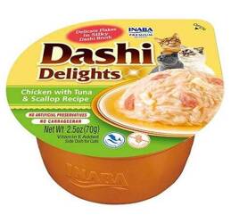 Inaba Cat Dashi Delights kurczak, tuńczyk i przegrzebki 70g