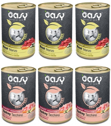 Oasy Grain Free Adult M/L Mix Smaków 6x400g