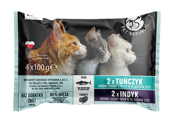 PetRepublic Adult tuńczyk indyk 4x100g