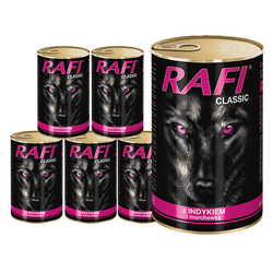 Rafi CLASSIC z Indykiem i Marchewką 6x1240g