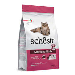 Schesir Suchy Kot Sterilized&Light Wieprzowina 1,5kg